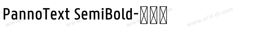PannoText SemiBold字体转换
